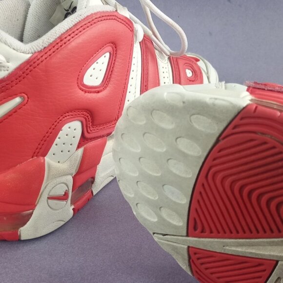 Nike Air More Uptempo Varsity Red Athletic Shoes 414962-100 - Picture 13 of 14